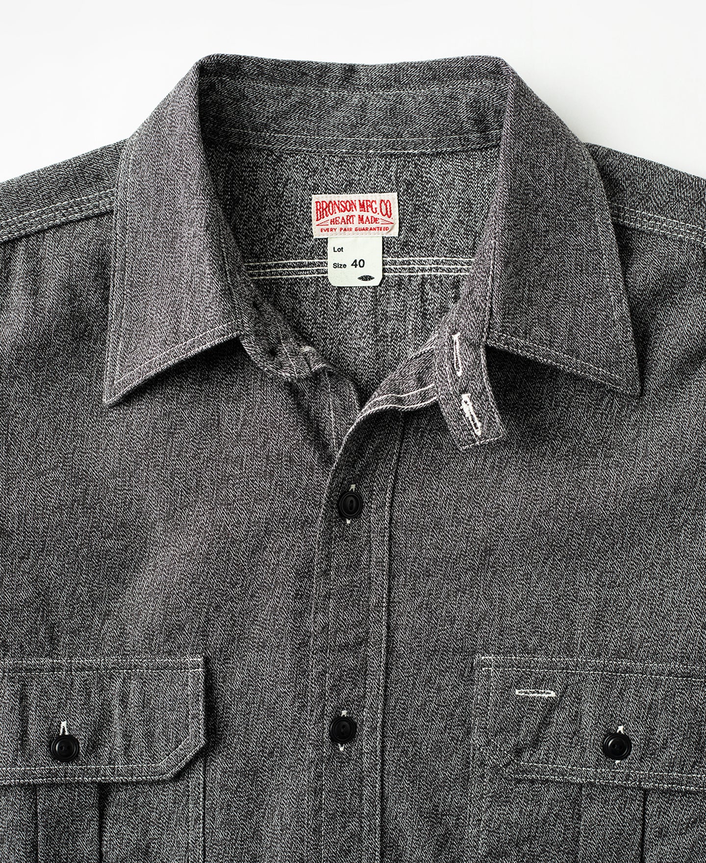 Salt & Pepper Bellows Pocket Work Shirt - Image 9