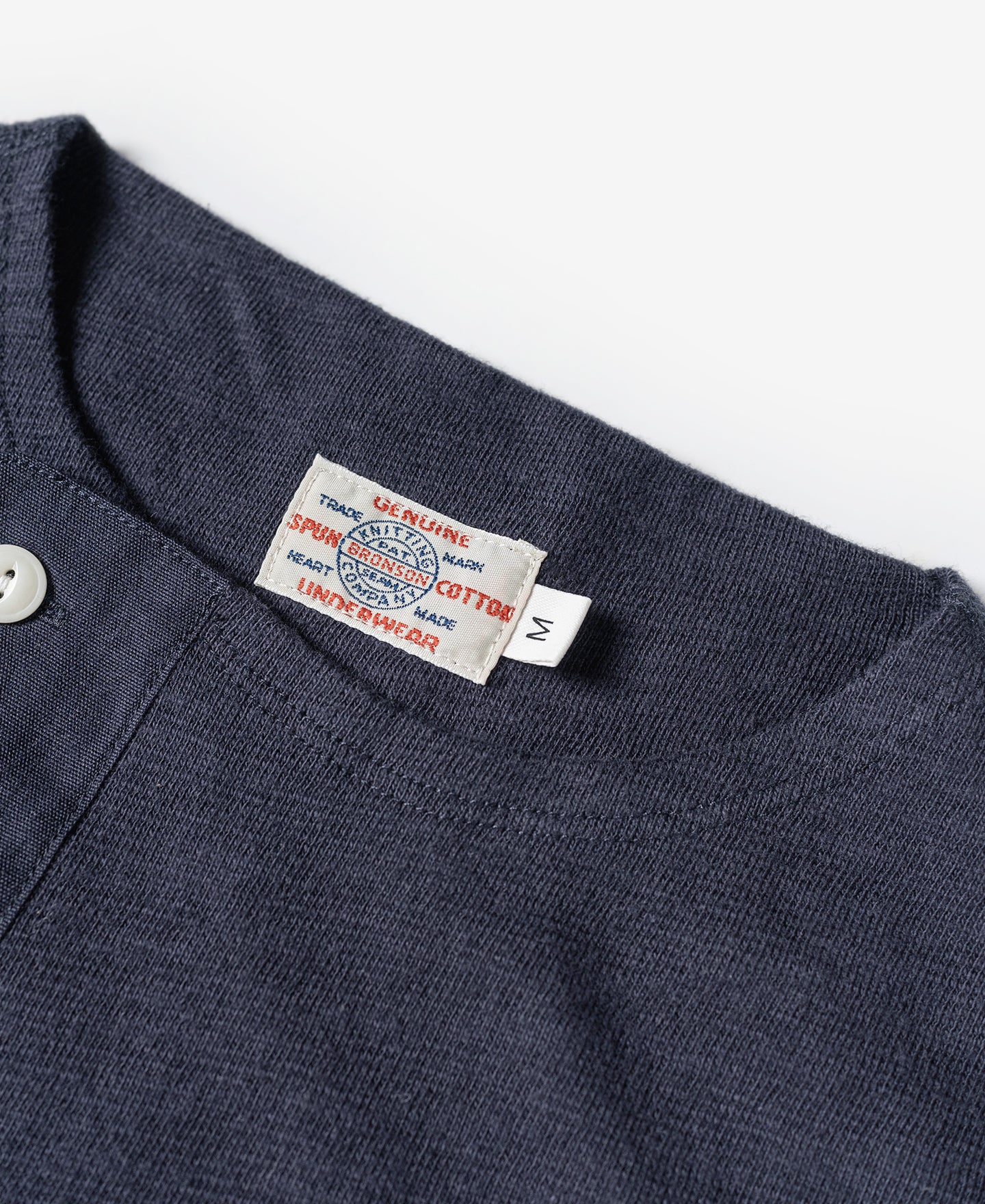 Side Closing Short Sleeve Henley T-Shirt - Navy - Image 7