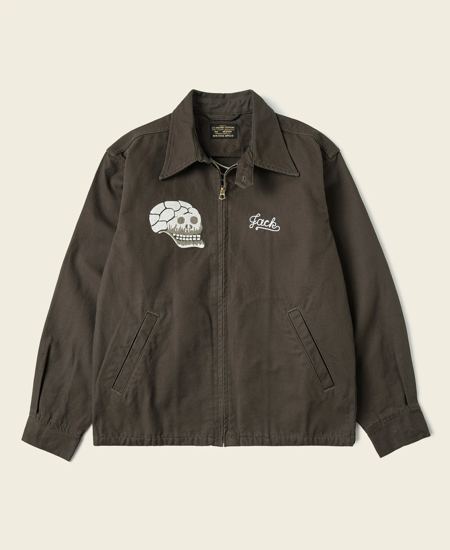 Skull Embroidery Vietnam Souvenir Jacket - Image 17