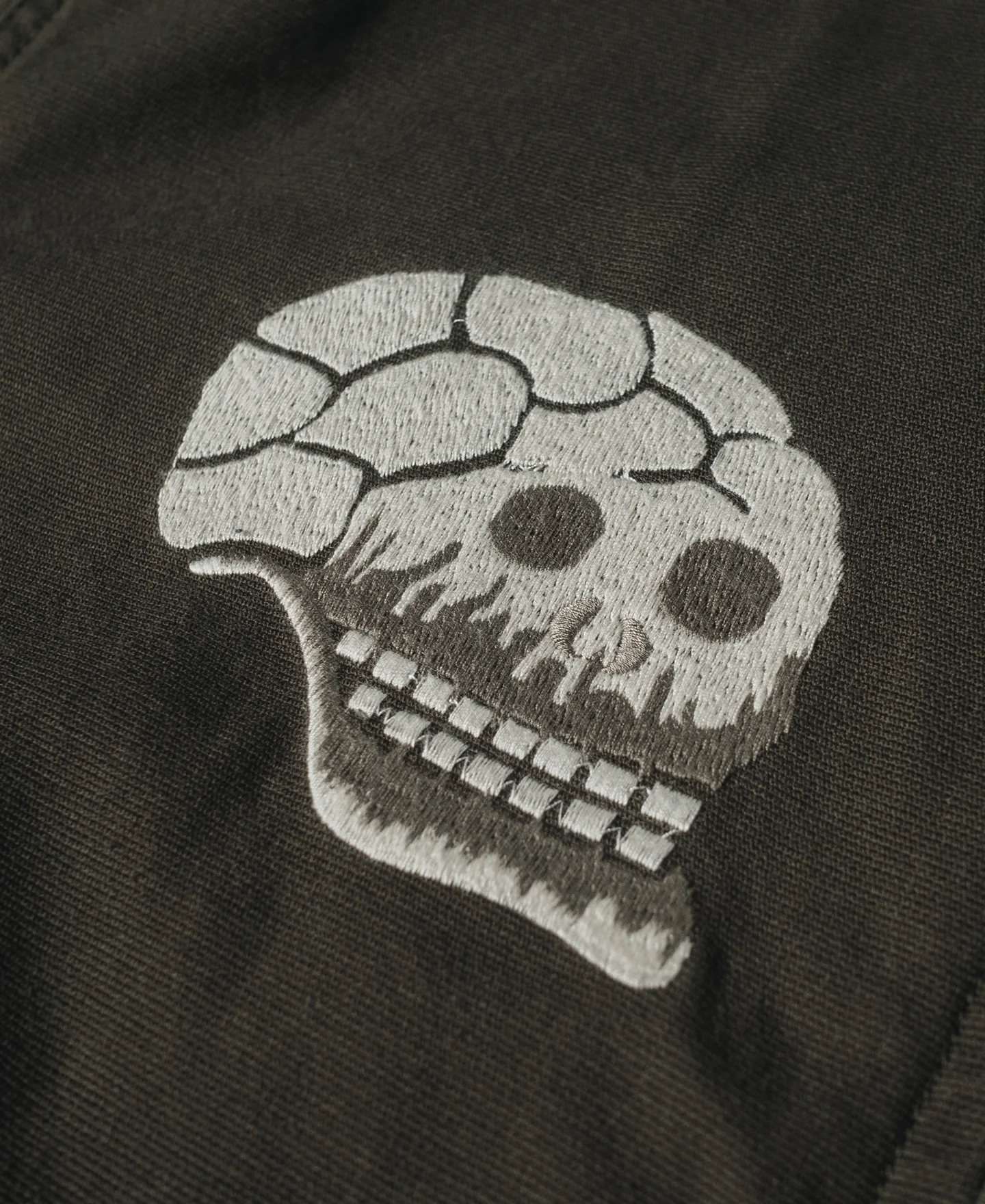 Skull Embroidery Vietnam Souvenir Jacket - Image 8