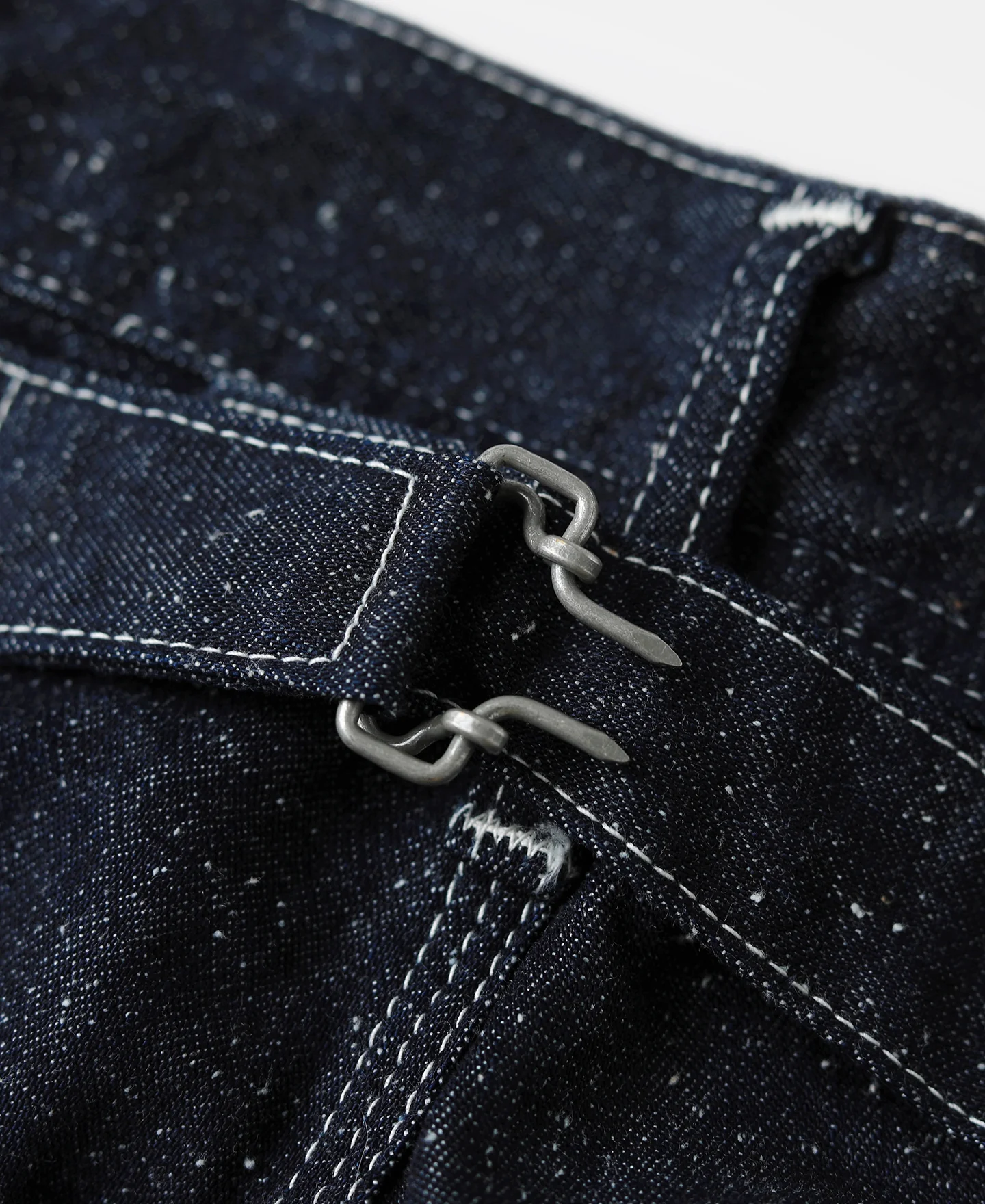 Slub Pearl Yarn Indigo Denim Carpenter Pants - Image 15