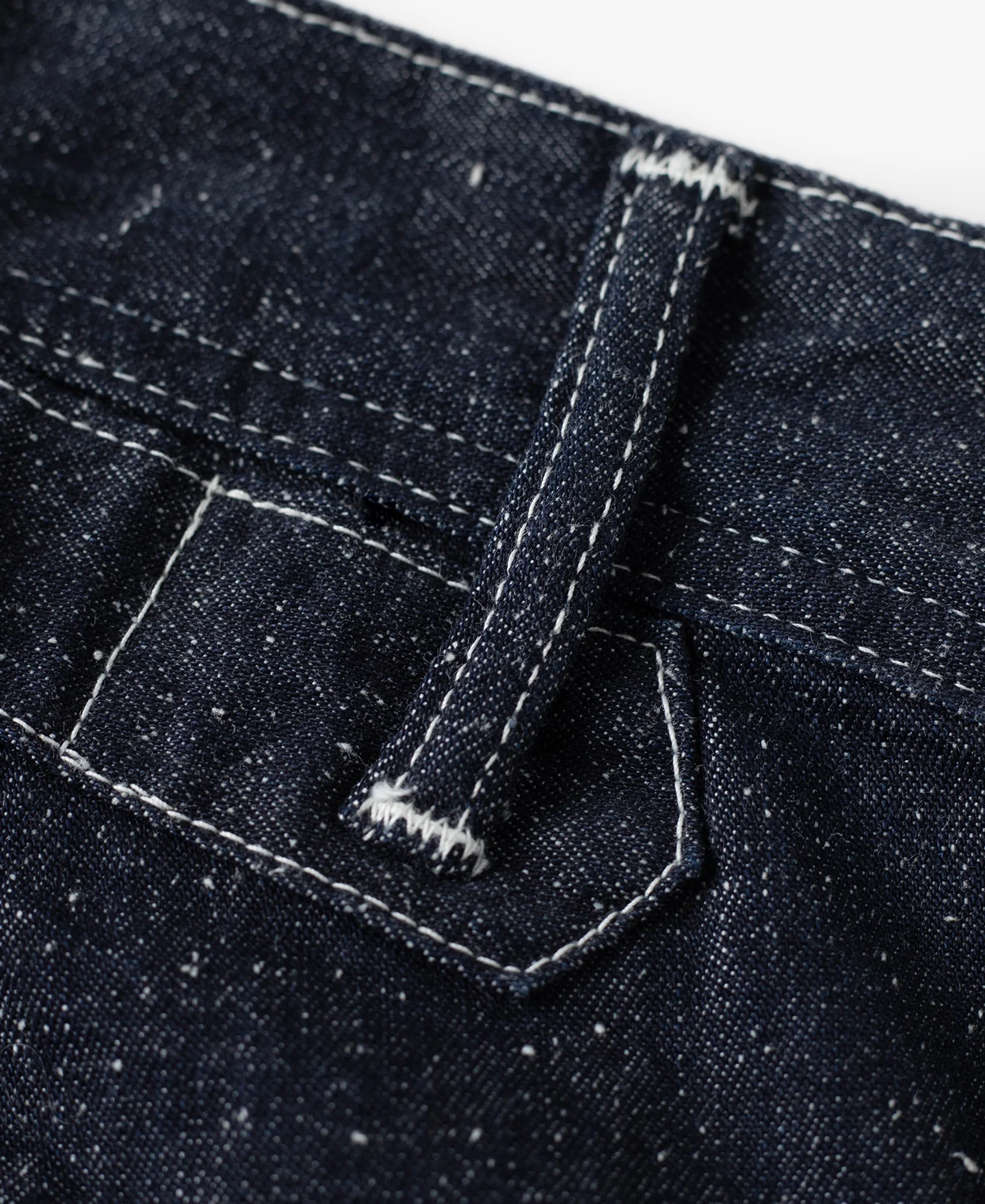 Slub Pearl Yarn Indigo Denim Carpenter Pants - Image 16