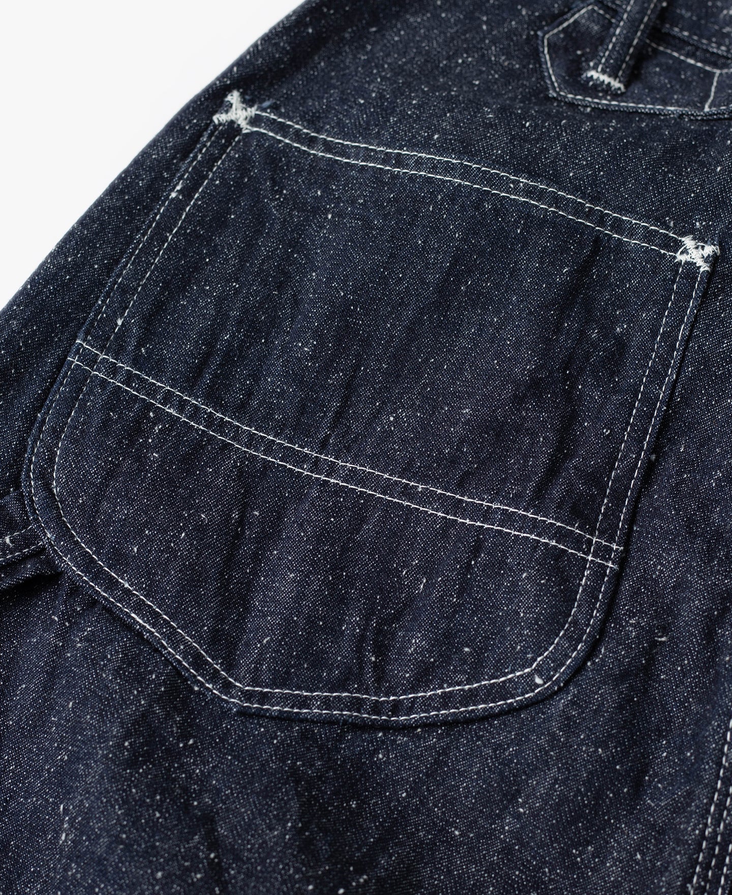 Slub Pearl Yarn Indigo Denim Carpenter Pants - Image 17