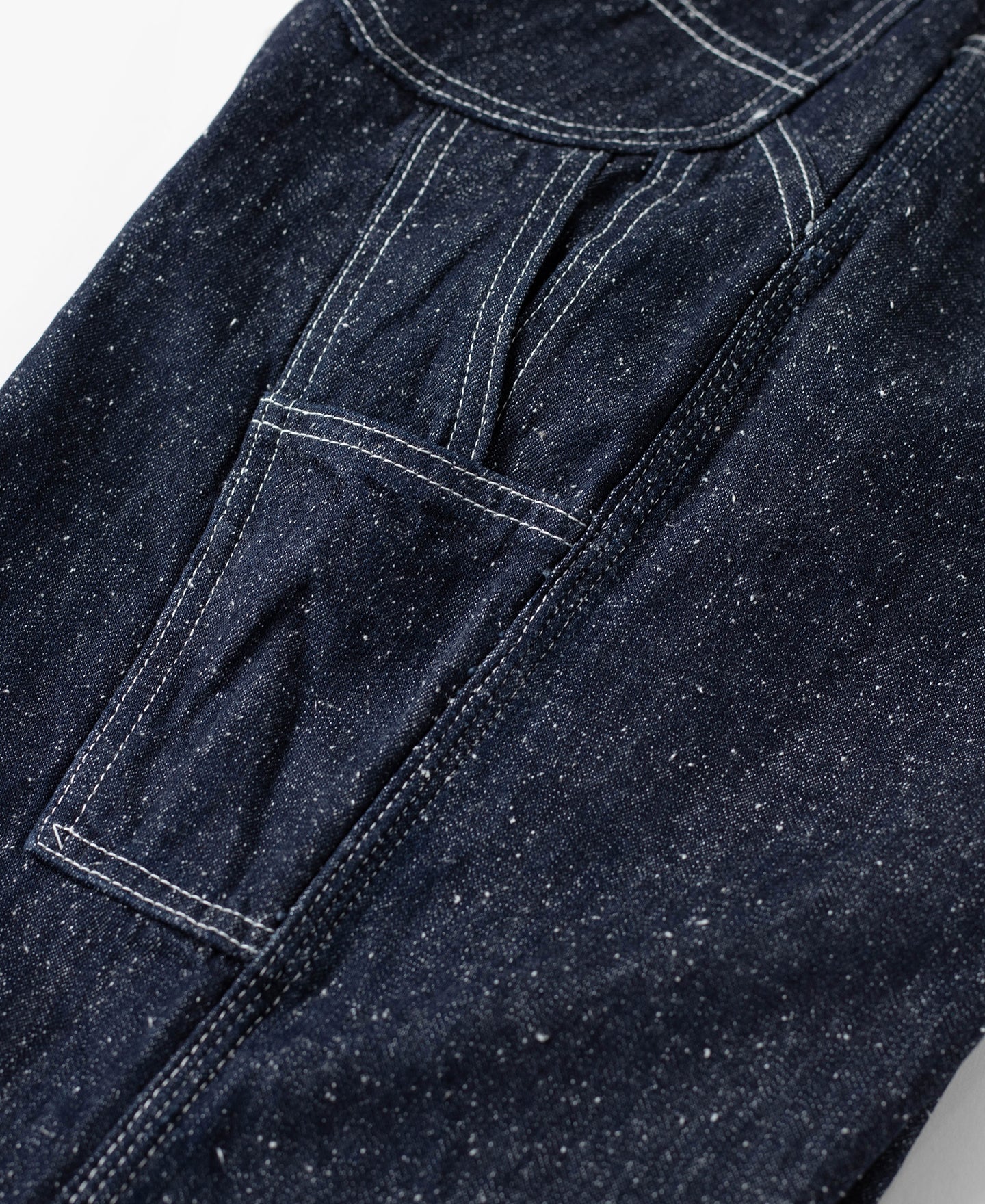 Slub Pearl Yarn Indigo Denim Carpenter Pants - Image 20
