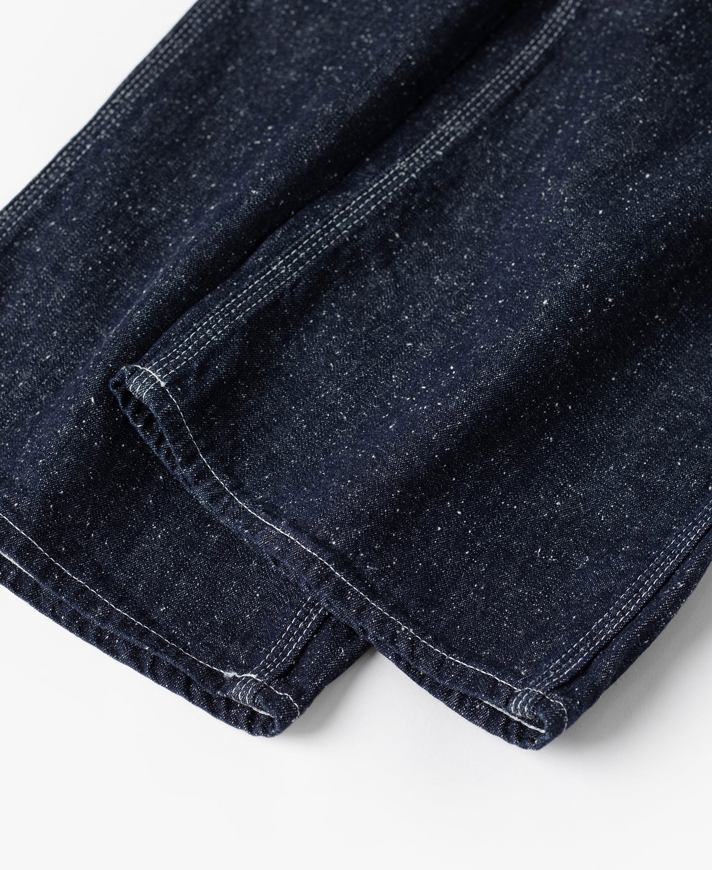 Slub Pearl Yarn Indigo Denim Carpenter Pants - Image 22