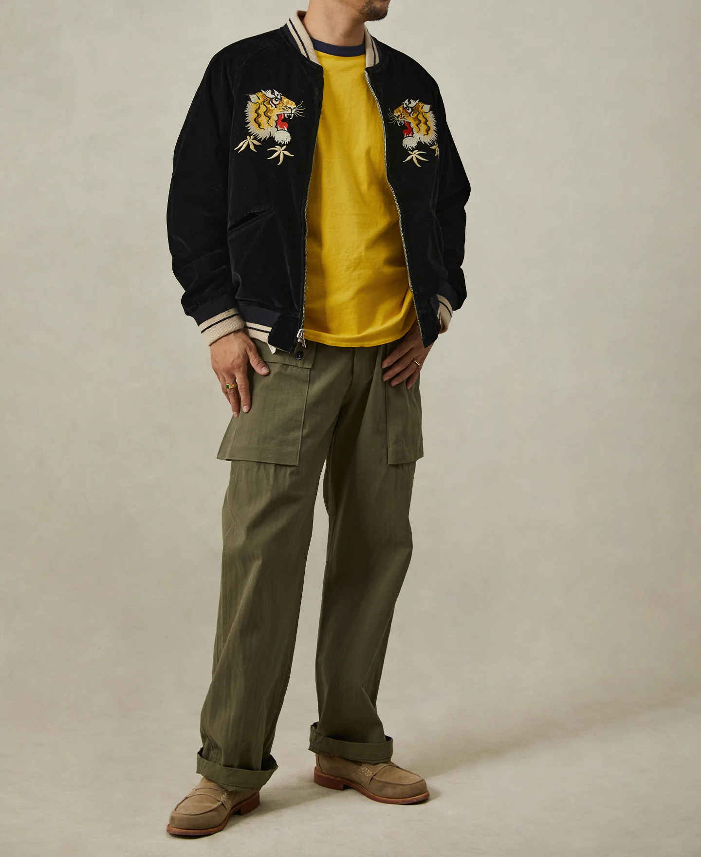 1950s Reversible Acetate Souvenir Jacket - Falcon × Tiger - Image 10