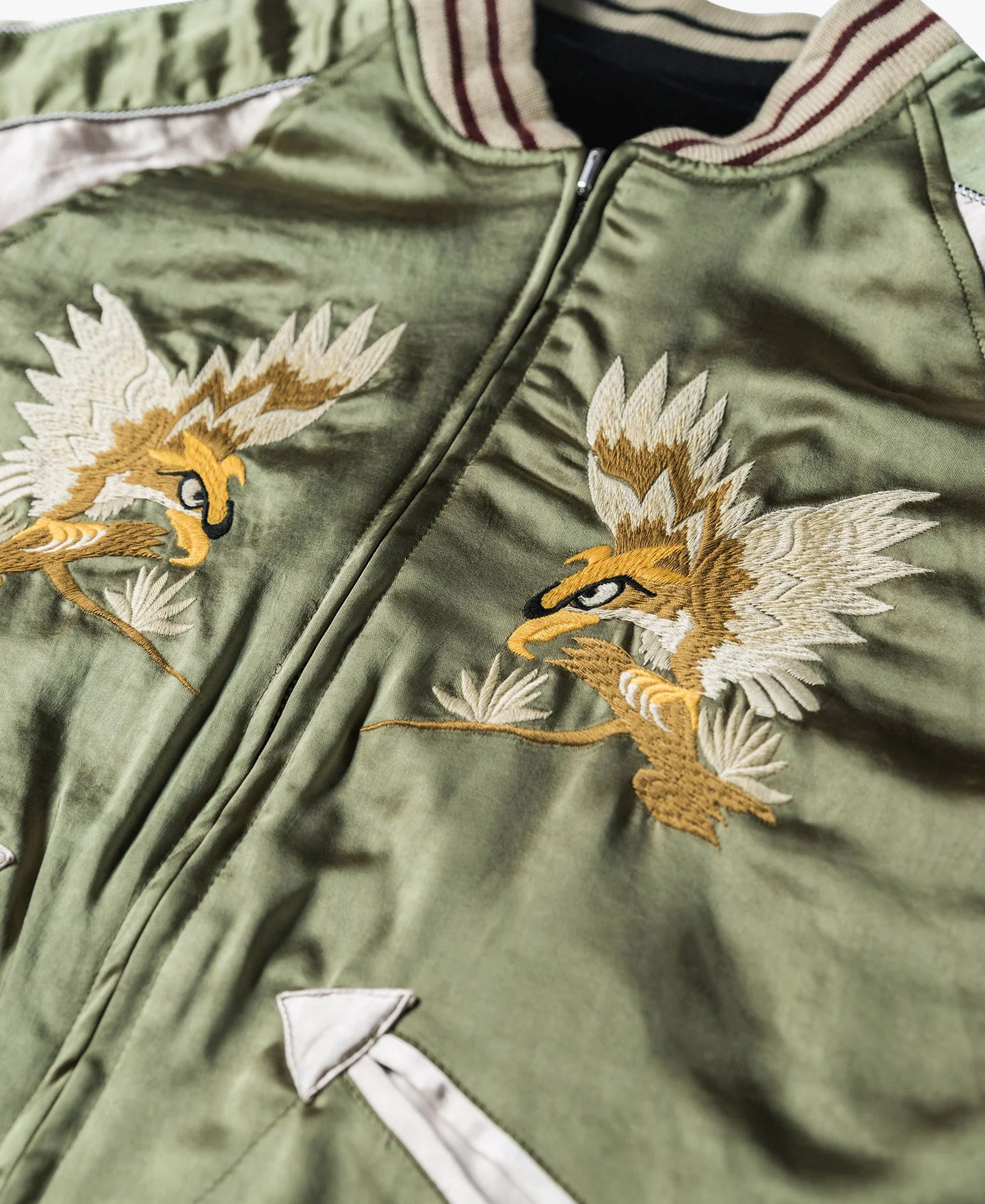 1950s Reversible Acetate Souvenir Jacket - Falcon × Tiger - Image 11