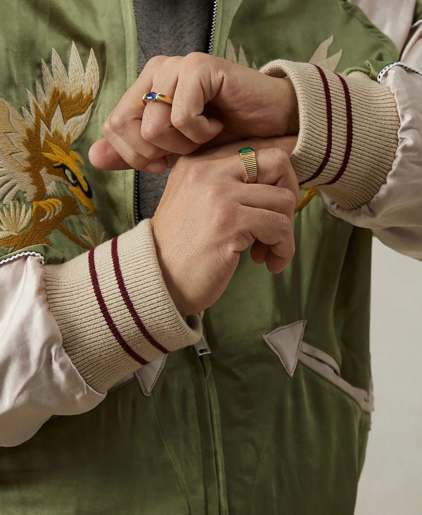 1950s Reversible Acetate Souvenir Jacket - Falcon × Tiger - Image 7