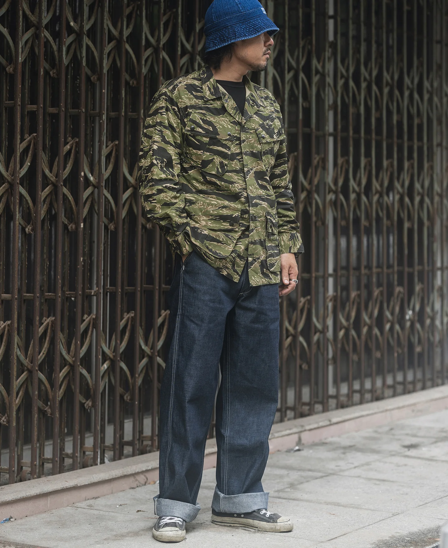 Tiger Stripe Camo Tropical Jungle Fatigue Jacket - Image 4