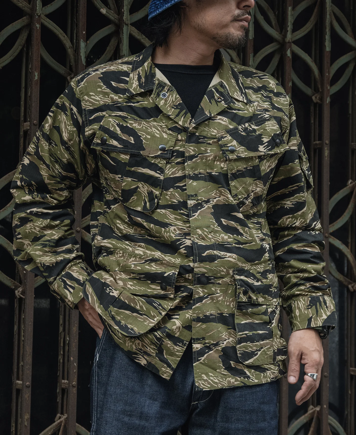 Tiger Stripe Camo Tropical Jungle Fatigue Jacket - Image 6