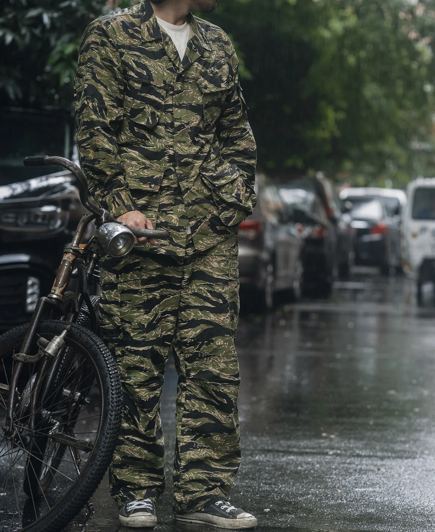Tiger Stripe Camo Tropical Jungle Fatigue Jacket - Image 8