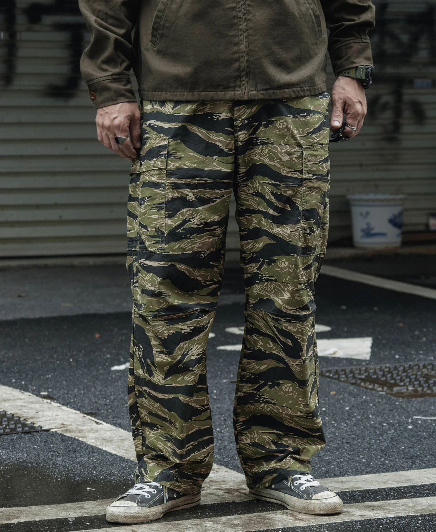 Tiger Stripe Camo Tropical Jungle Fatigue Pants - Image 3