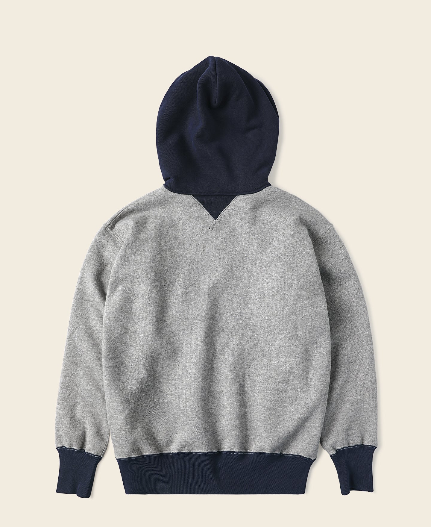 Two-Tone Double V Gusset Hooded Sweatshirt - Image 2