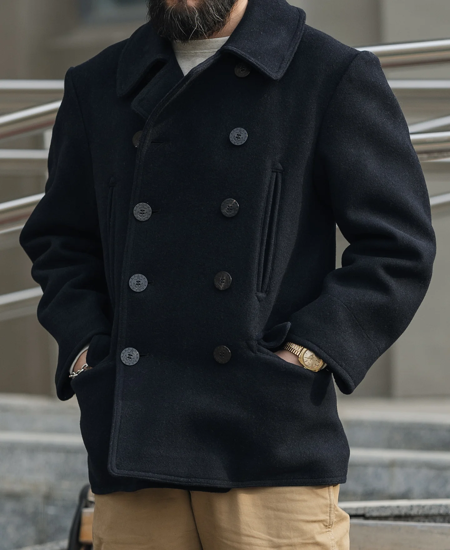 1913 U.S. NAVY PEACOAT - Image 4