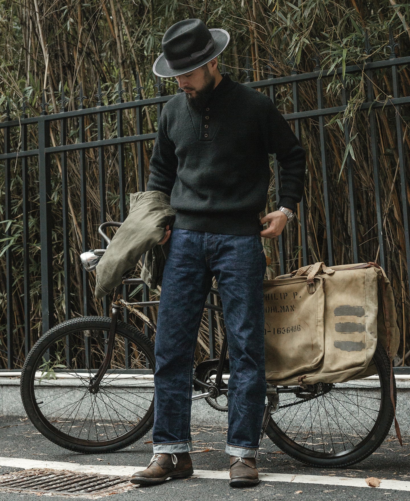 US Army High Neck Wool Sweater - Black - Image 5