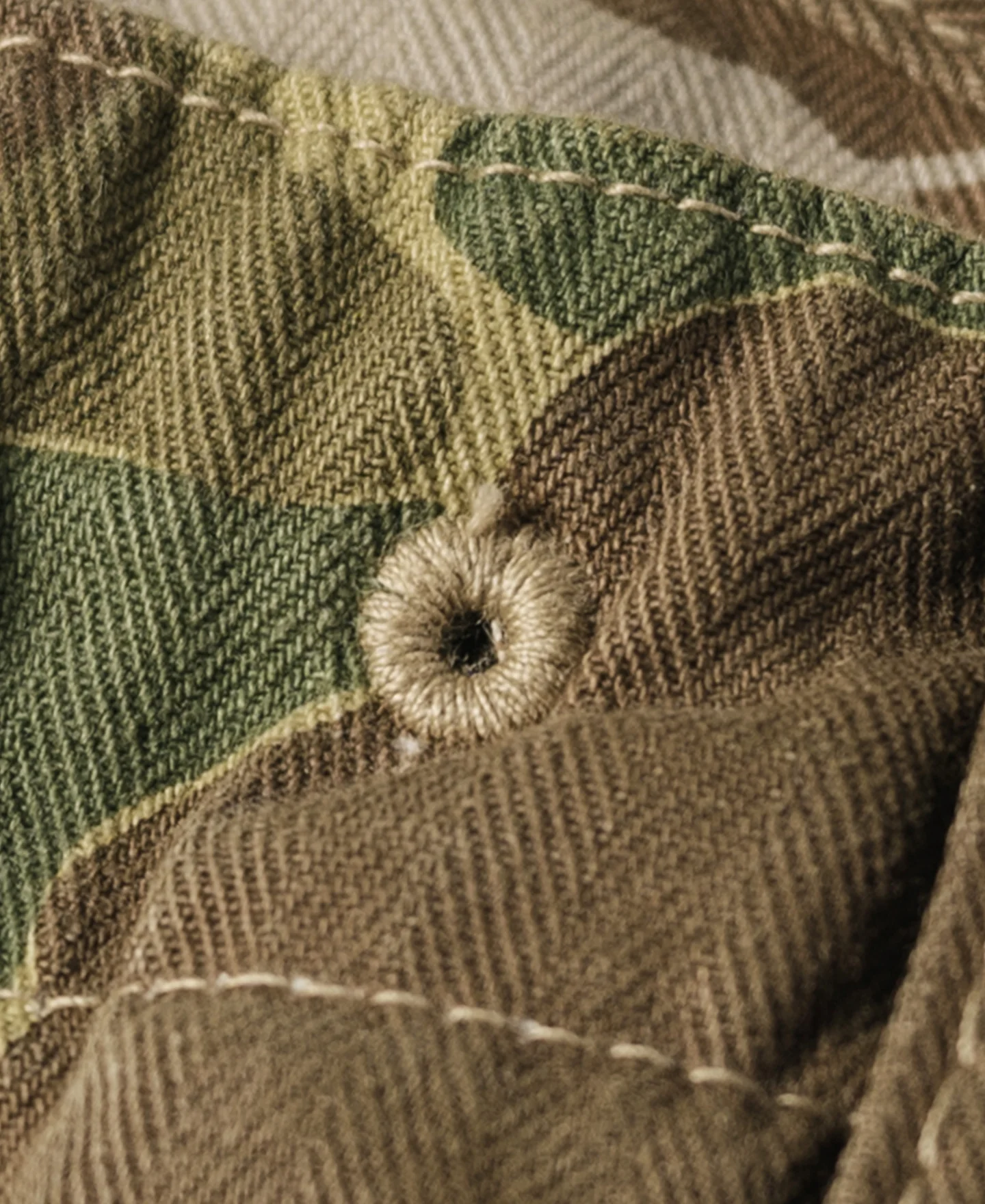 US Army M-1943 Herringbone Cotton Camouflage Pants (Modified) - Image 10