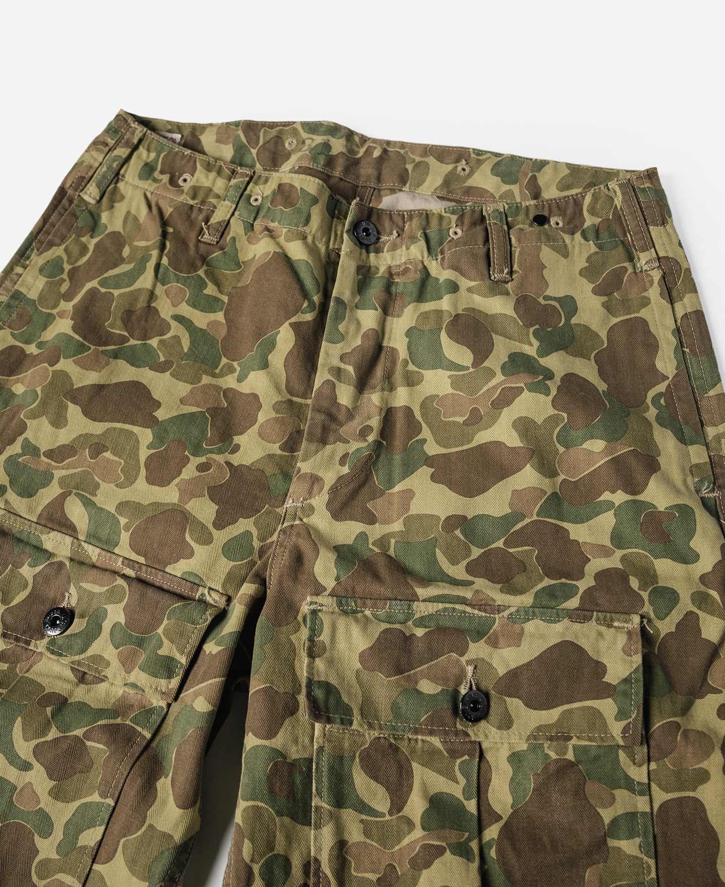 US Army M-1943 Herringbone Cotton Camouflage Pants (Modified) - Image 8