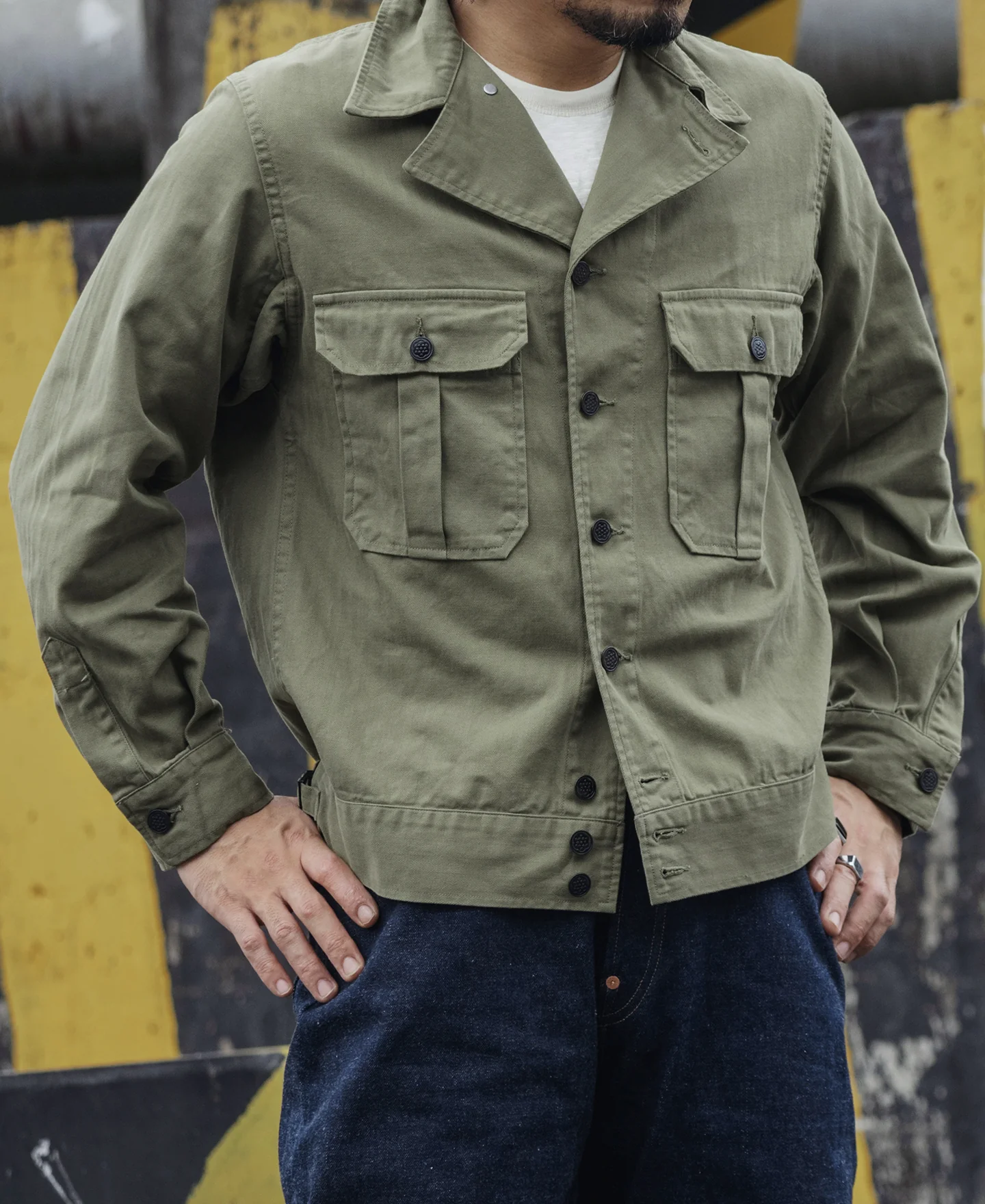 US Army M-41 HBT Fatigue Jacket - Image 4