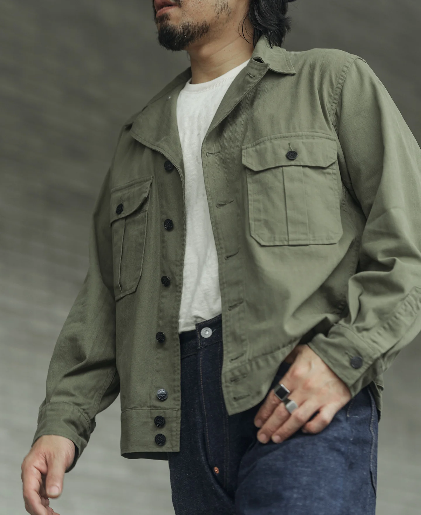 US Army M-41 HBT Fatigue Jacket - Image 7