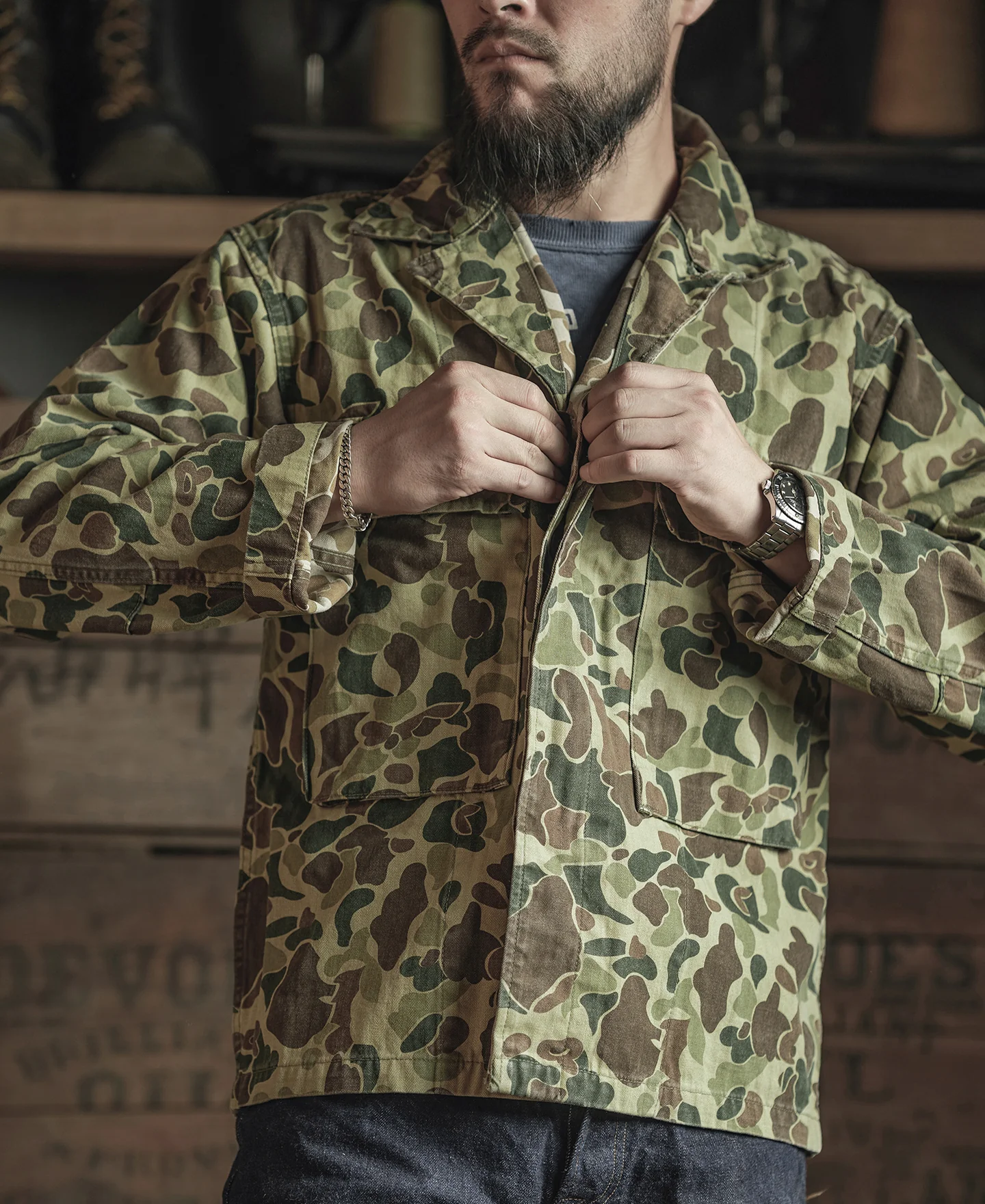US Army M-43 Camo Jacket - Image 4