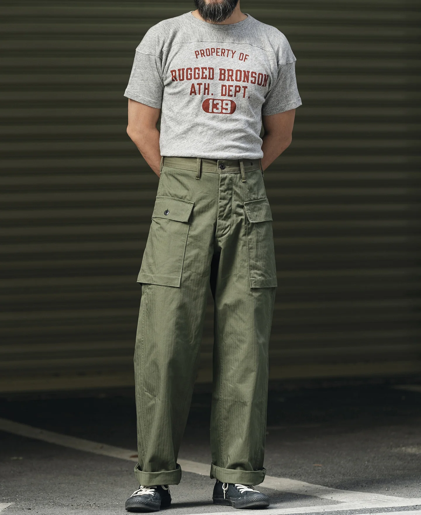 US Army M-43 HBT Fatigue Trousers - Image 3