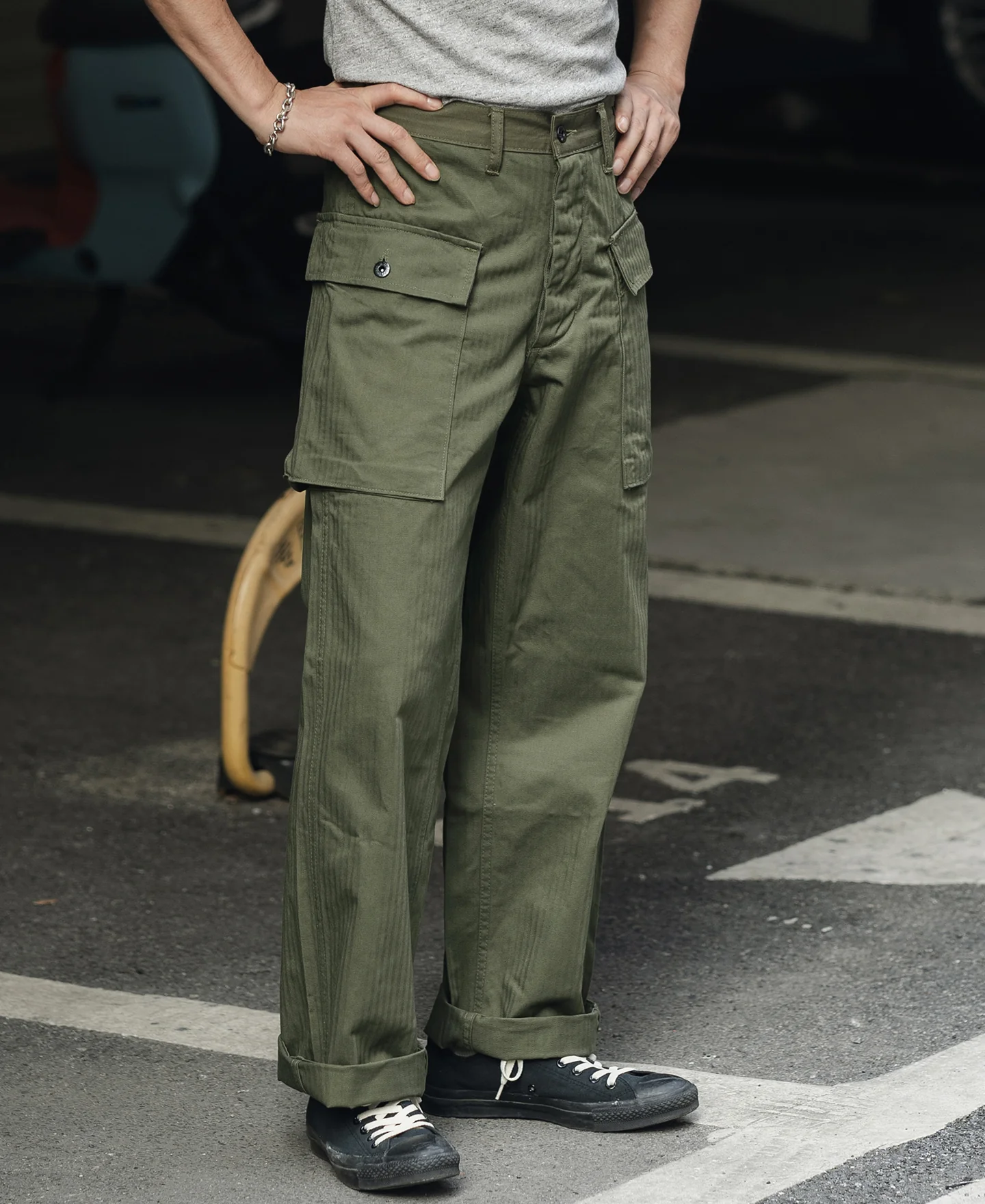 US Army M-43 HBT Fatigue Trousers - Image 4