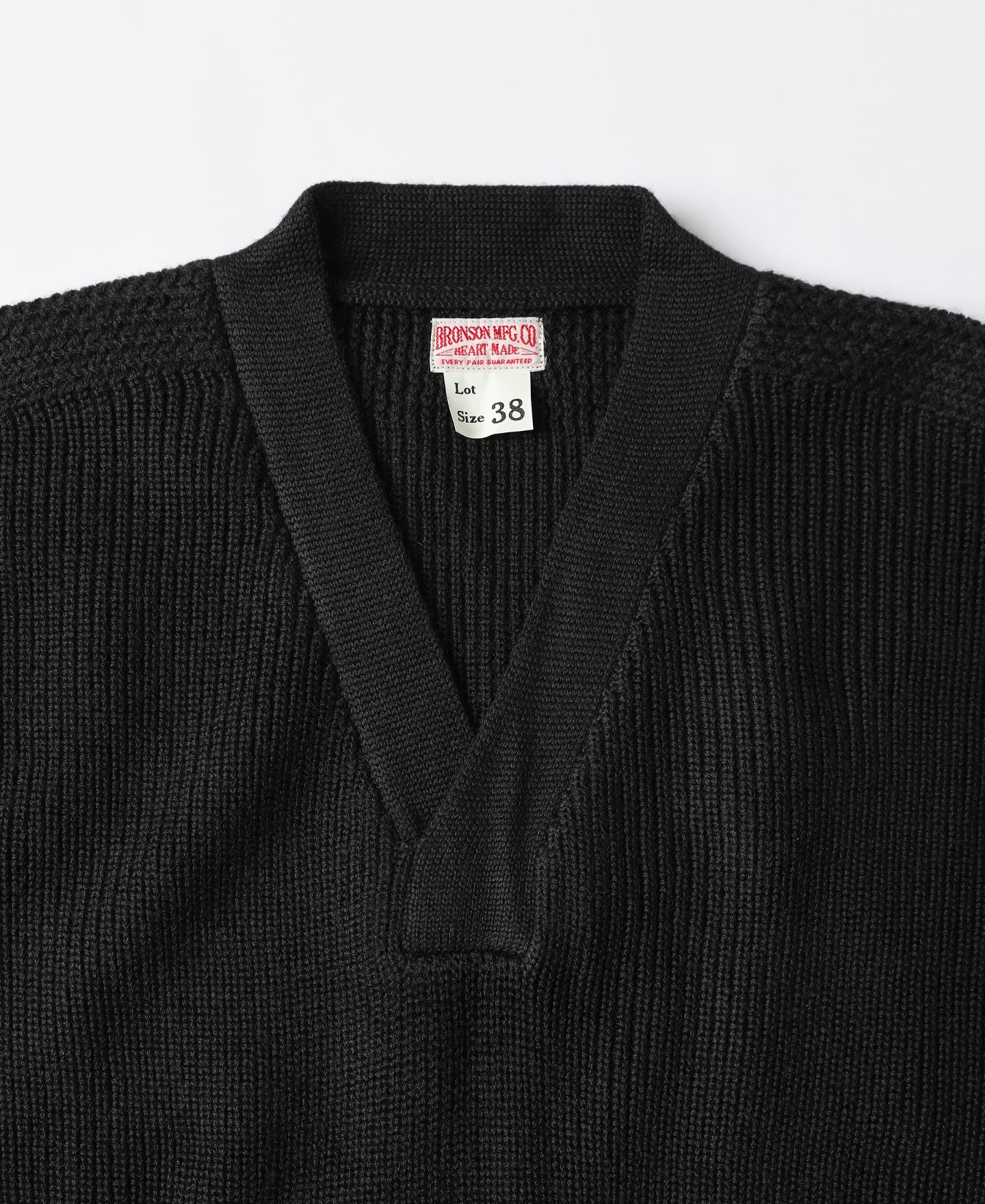 USAAF Type A-1 V-neck Mechanics Sweater - Black - Image 6