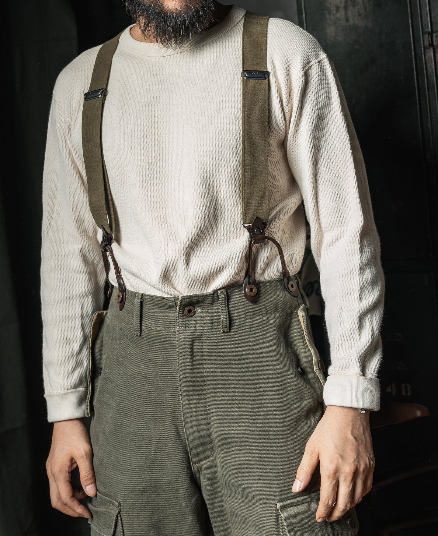 USAF X Back Suspenders - Olive - Image 3