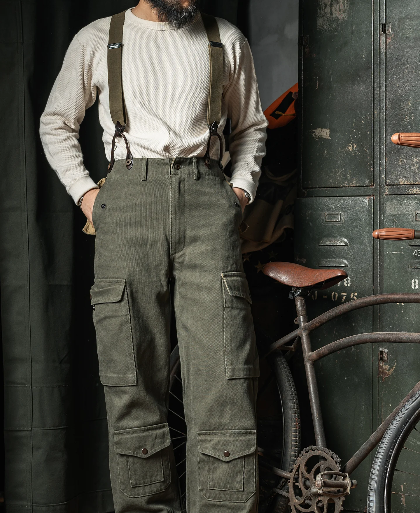 USAF X Back Suspenders - Olive - Image 5