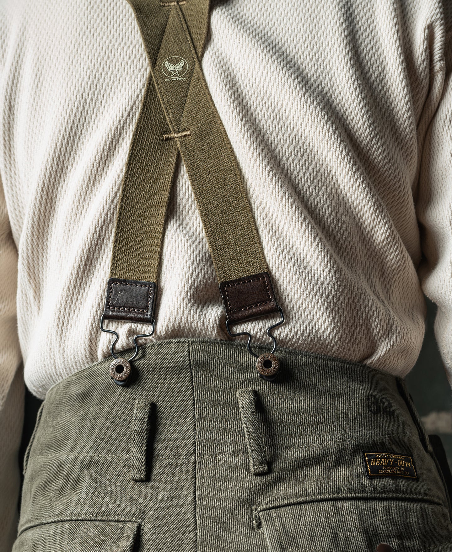 USAF X Back Suspenders - Olive - Image 7