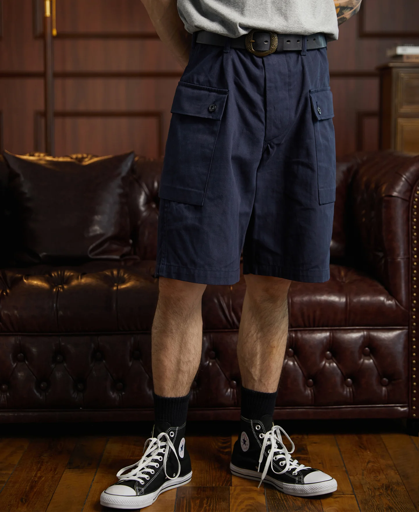 USMC P-44 Utility Shorts - Navy - Image 4