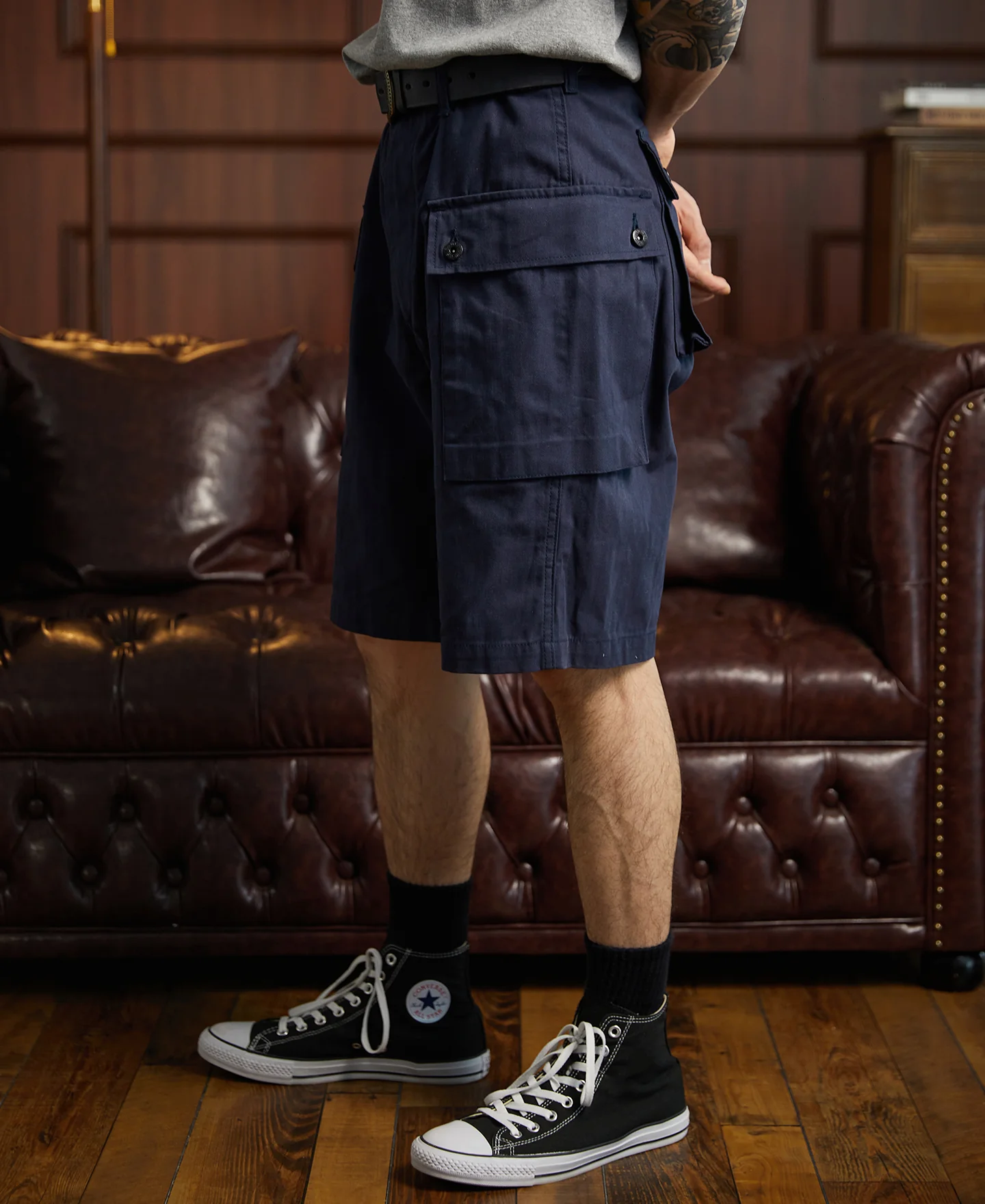 USMC P-44 Utility Shorts - Navy - Image 6