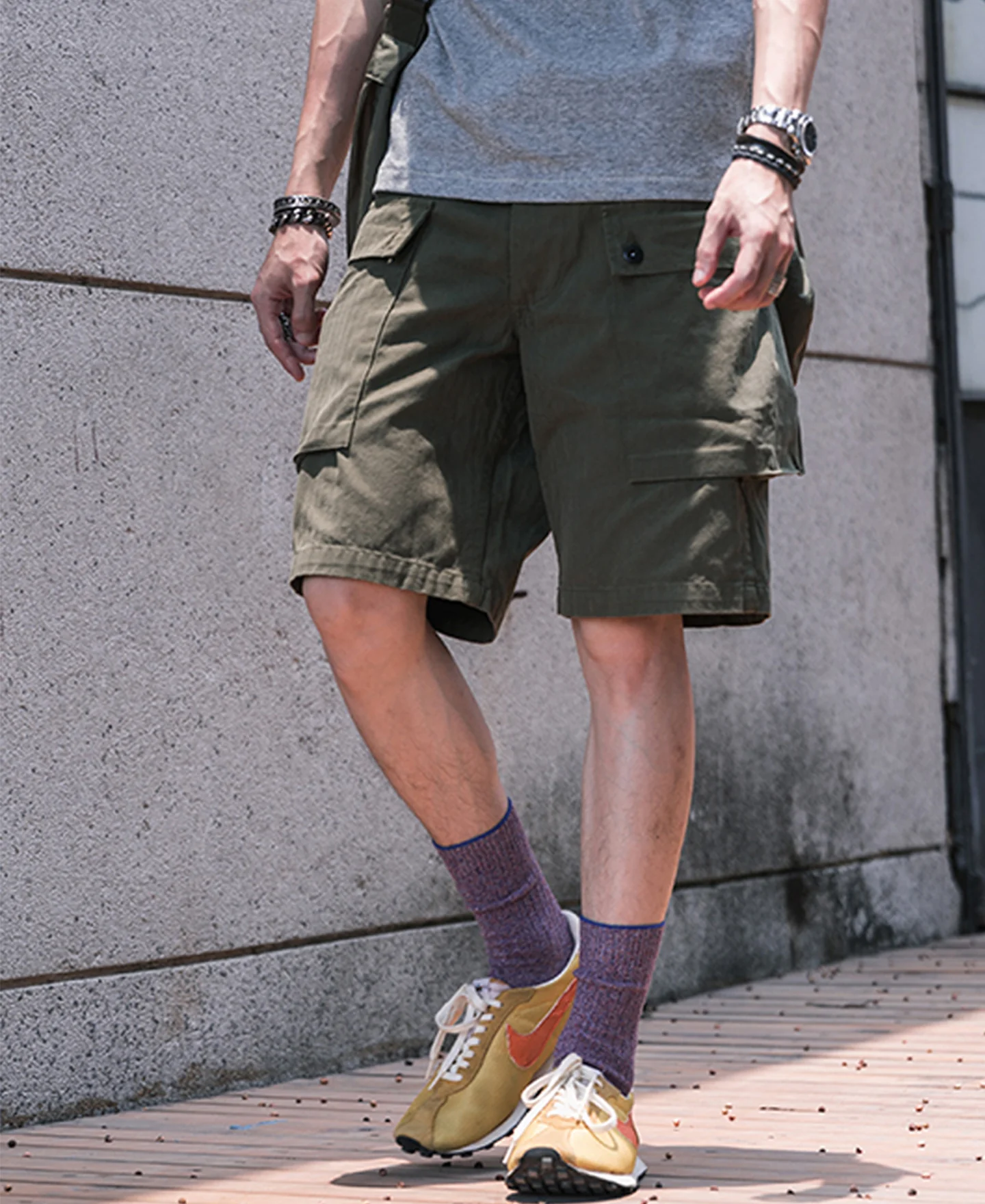 USMC P-44 Utility Shorts - Olive - Image 6