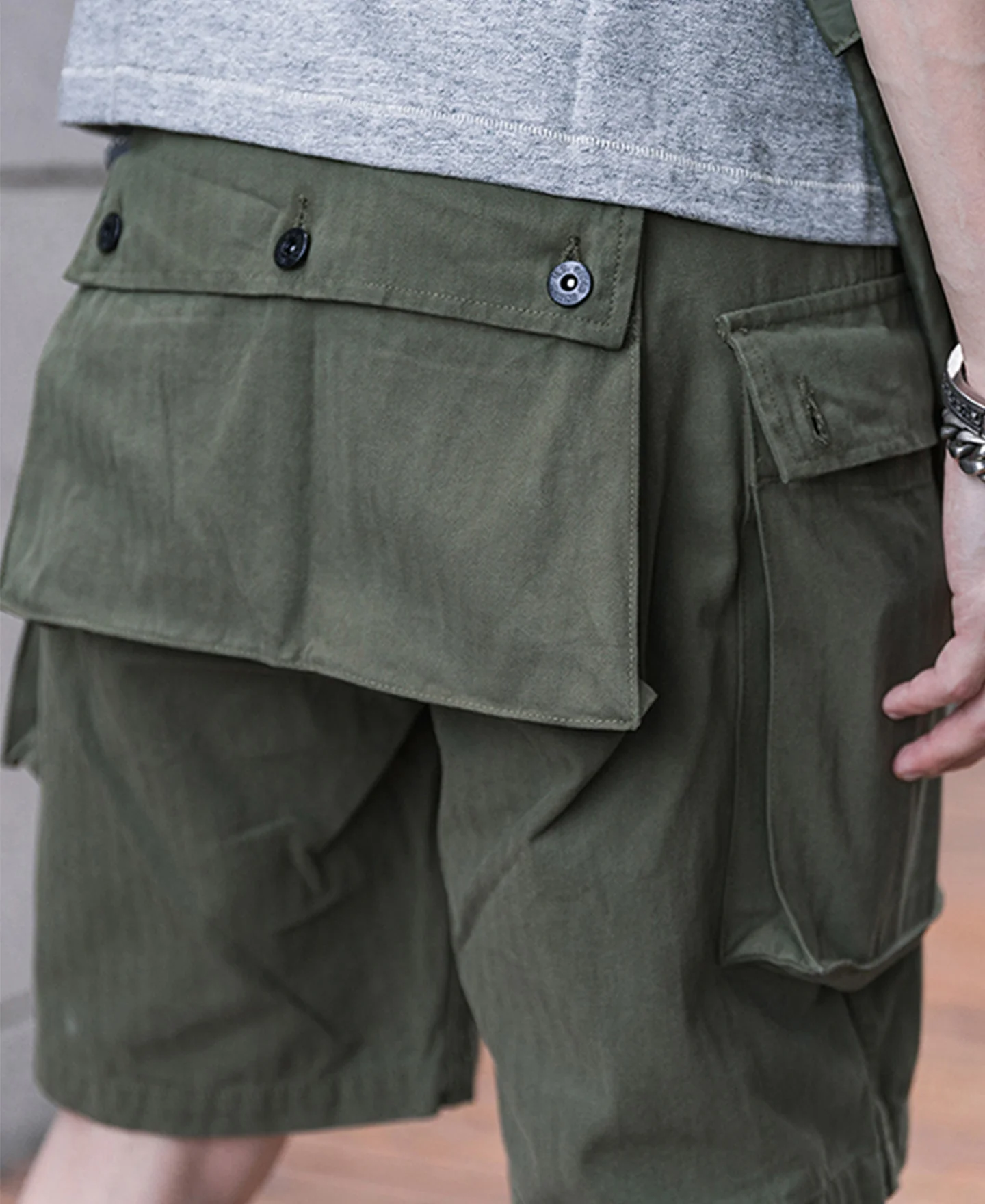 USMC P-44 Utility Shorts - Olive - Image 8
