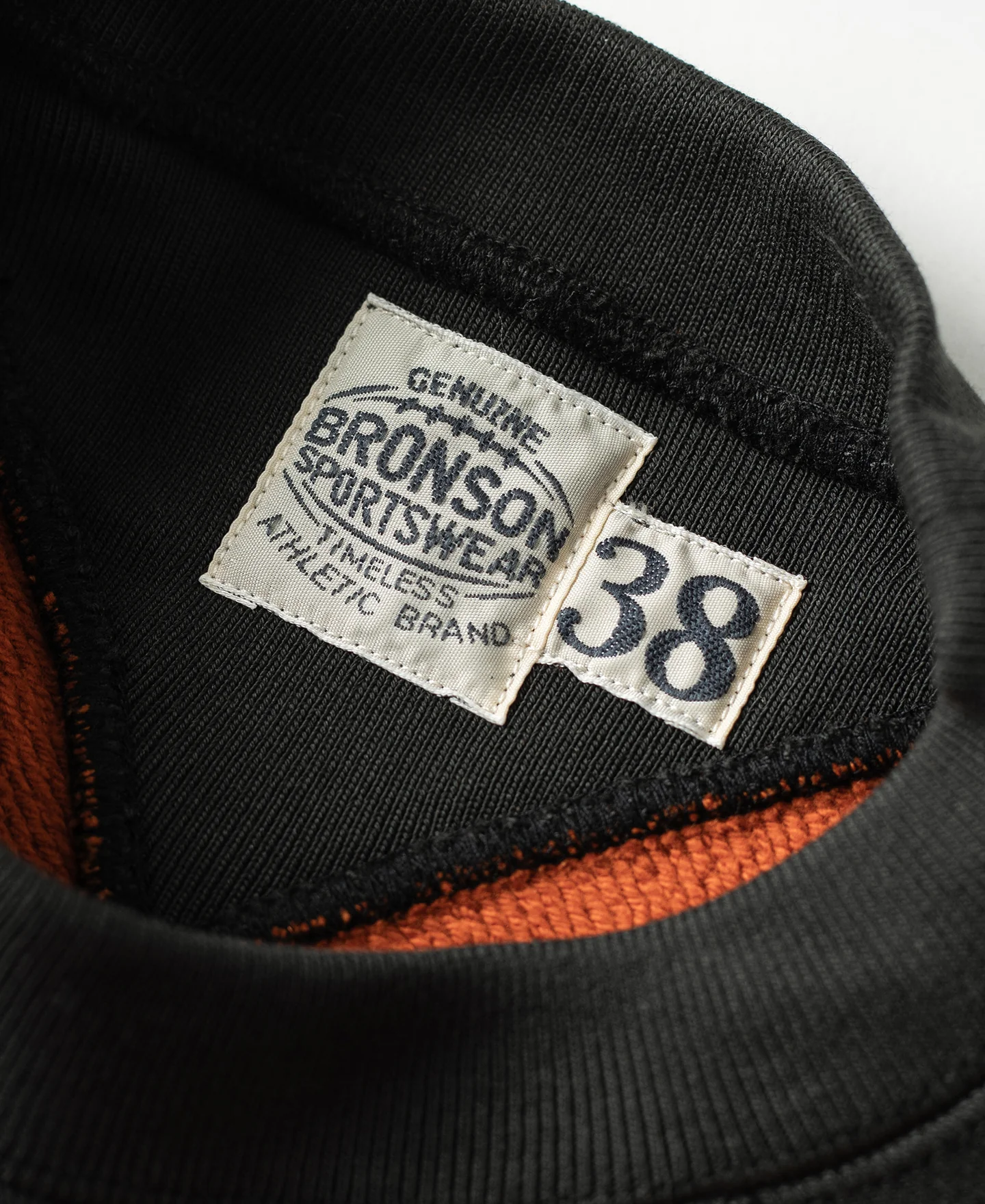 V-Inset Two-Tone Sweatshirt - Orange - Image 8