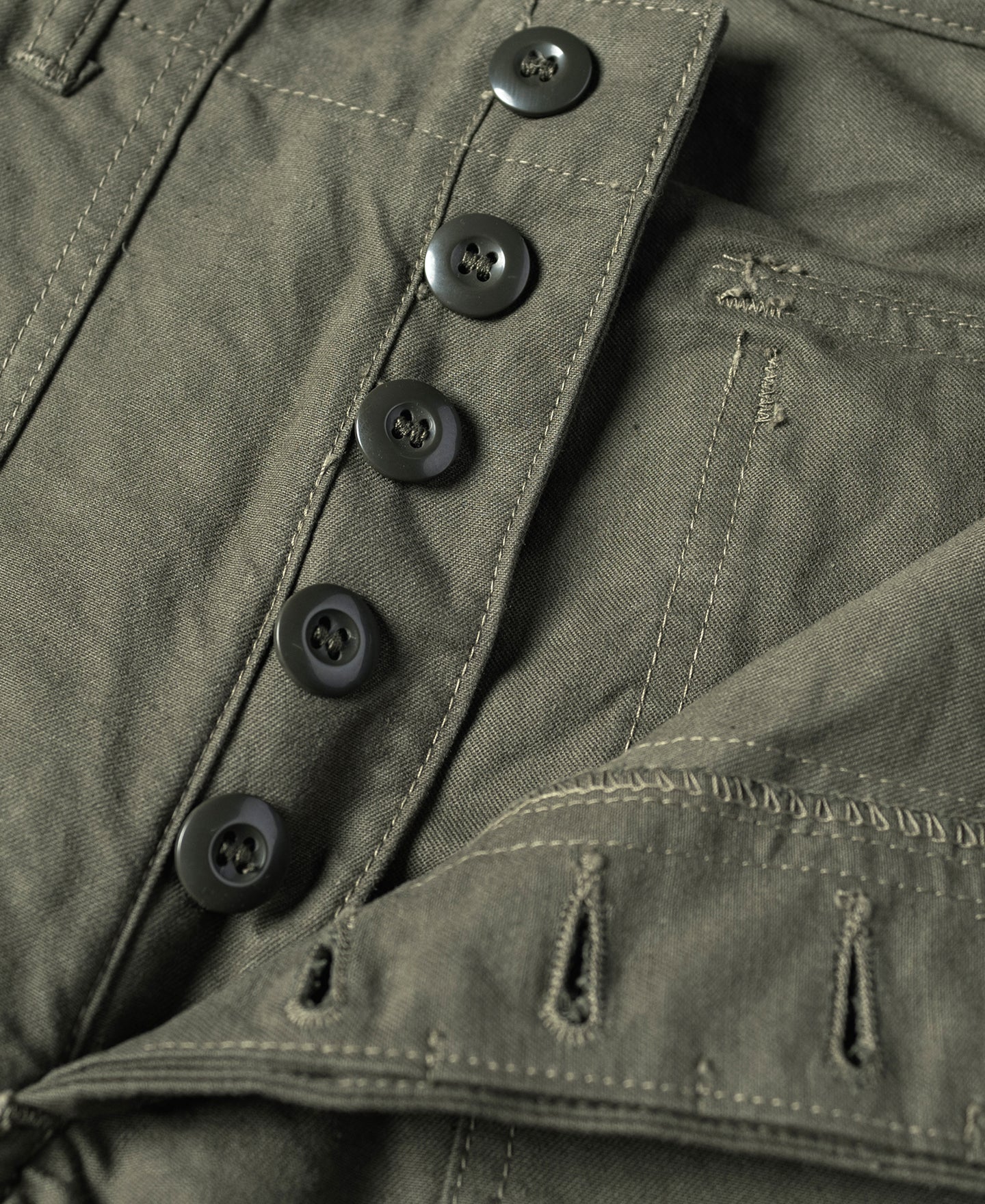 Vietnam War OG-107 Fatigue Utility Shorts - Olive - Image 10