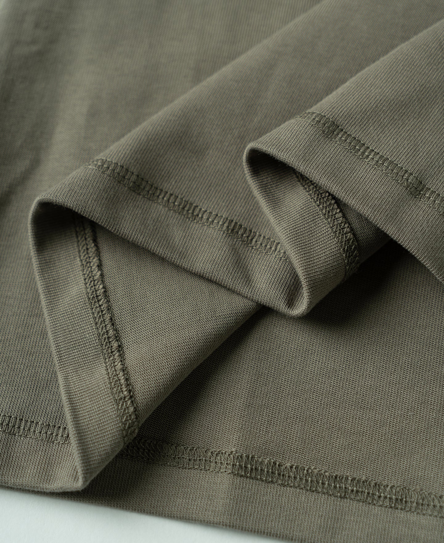 Vintage Long Sleeve Henley Shirt - Light Olive - Image 8