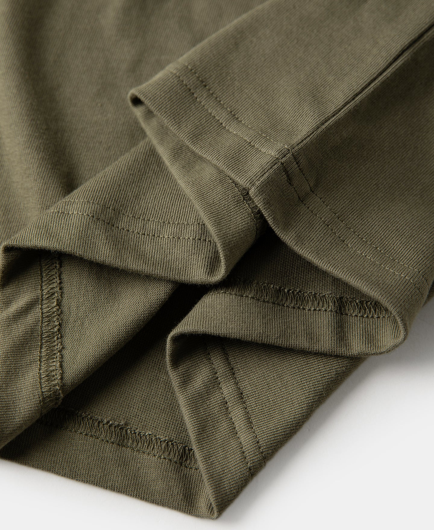 Vintage Short Sleeve Henley T-Shirt - Olive - Image 10