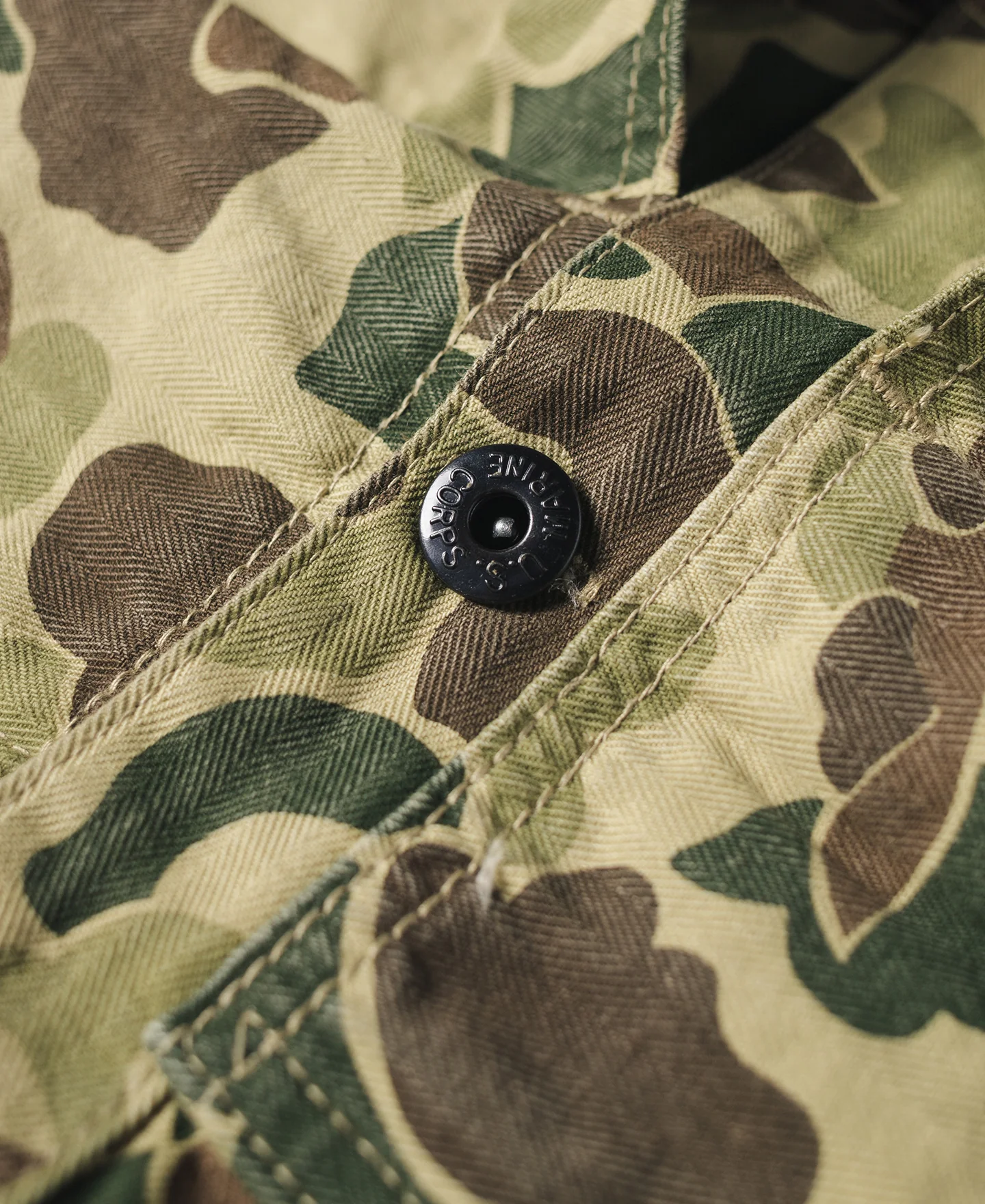 WWII USMC Type P-44 HBT Duck Hunter Camo Jacket - Image 14