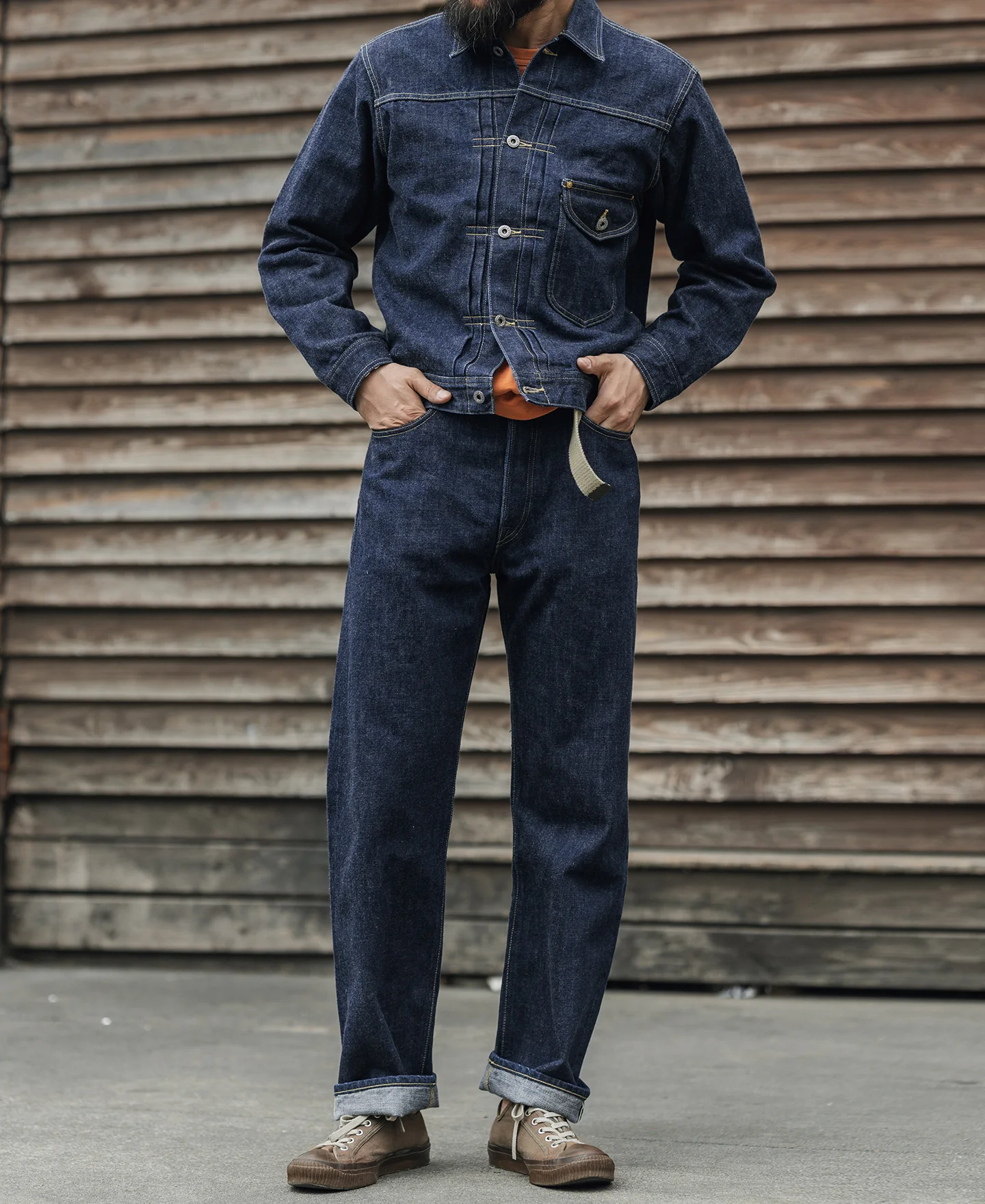 WWII Simplified Model Cowboy Selvedge Denim Jacket - Image 5
