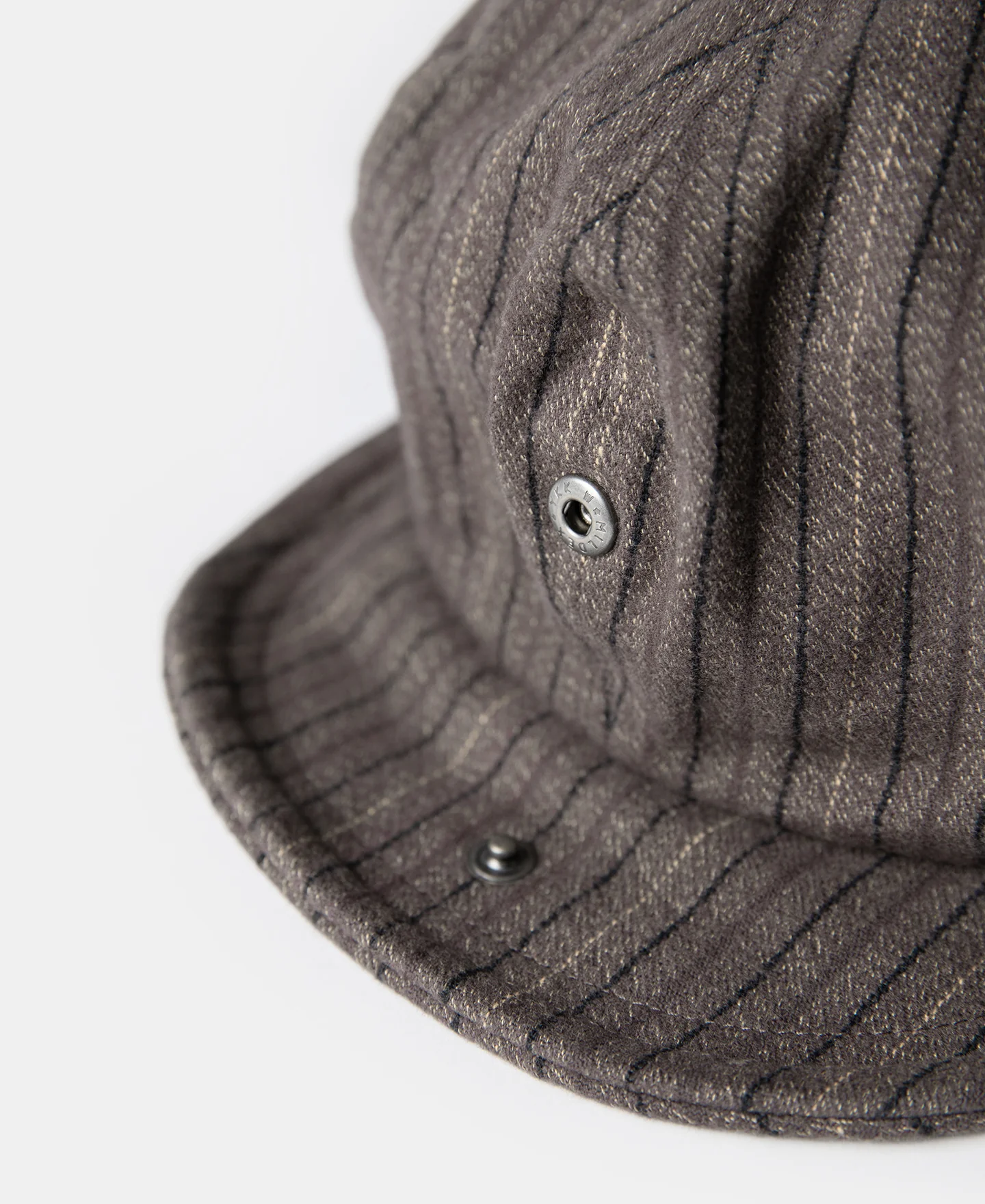 Yarn-Dyed Stripe Newsboy Cap  - Brown - Image 8